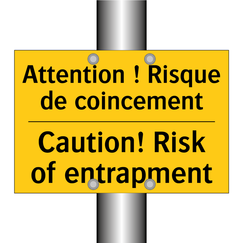 Attention ! Risque de coincement /.../ - Caution! Risk of entrapment