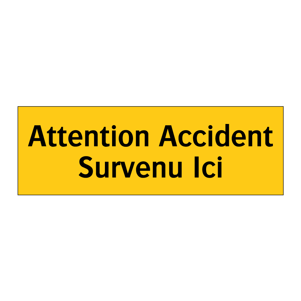 Attention Accident Survenu Ici