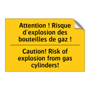 Attention ! Risque d'explosion  /.../ - Caution! Risk of explosion from  /.../