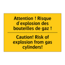 Attention ! Risque d'explosion  /.../ - Caution! Risk of explosion from  /.../