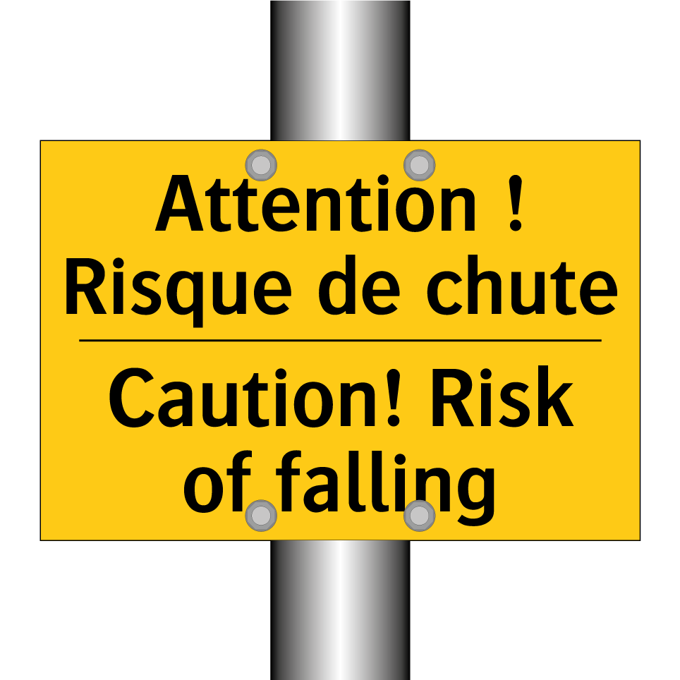 Attention ! Risque de chute - Caution! Risk of falling