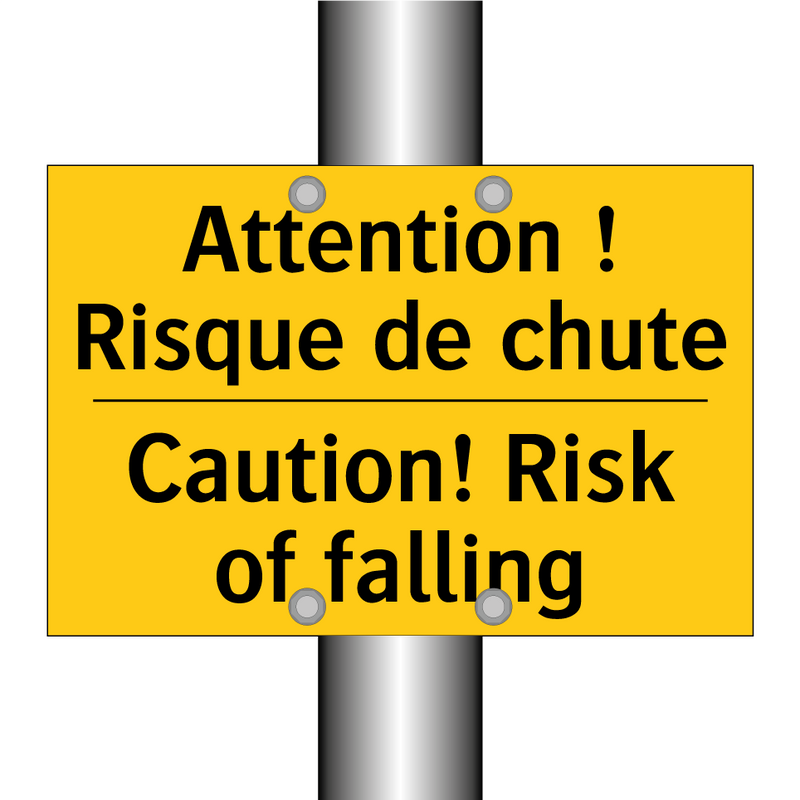 Attention ! Risque de chute - Caution! Risk of falling