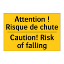 Attention ! Risque de chute - Caution! Risk of falling