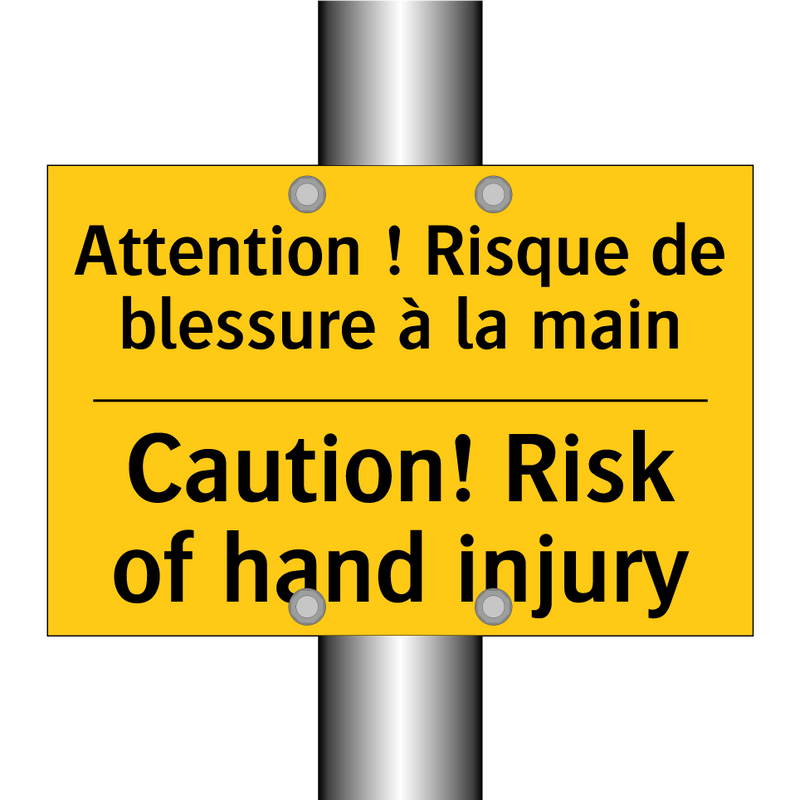 Attention ! Risque de blessure  /.../ - Caution! Risk of hand injury