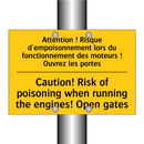 Attention ! Risque d'empoisonnement  /.../ - Caution! Risk of poisoning when  /.../