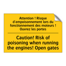 Attention ! Risque d'empoisonnement  /.../ - Caution! Risk of poisoning when  /.../