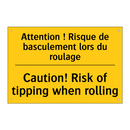 Attention ! Risque de basculement  /.../ - Caution! Risk of tipping when  /.../