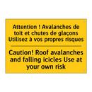 Attention ! Avalanches de toit  /.../ - Caution! Roof avalanches and falling  /.../