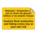 Attention ! Avalanches de toit  /.../ - Caution! Roof avalanches and falling  /.../