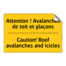 Attention ! Avalanches de toit  /.../ - Caution! Roof avalanches and icicles /.../