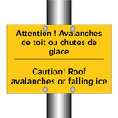 Attention ! Avalanches de toit  /.../ - Caution! Roof avalanches or falling  /.../