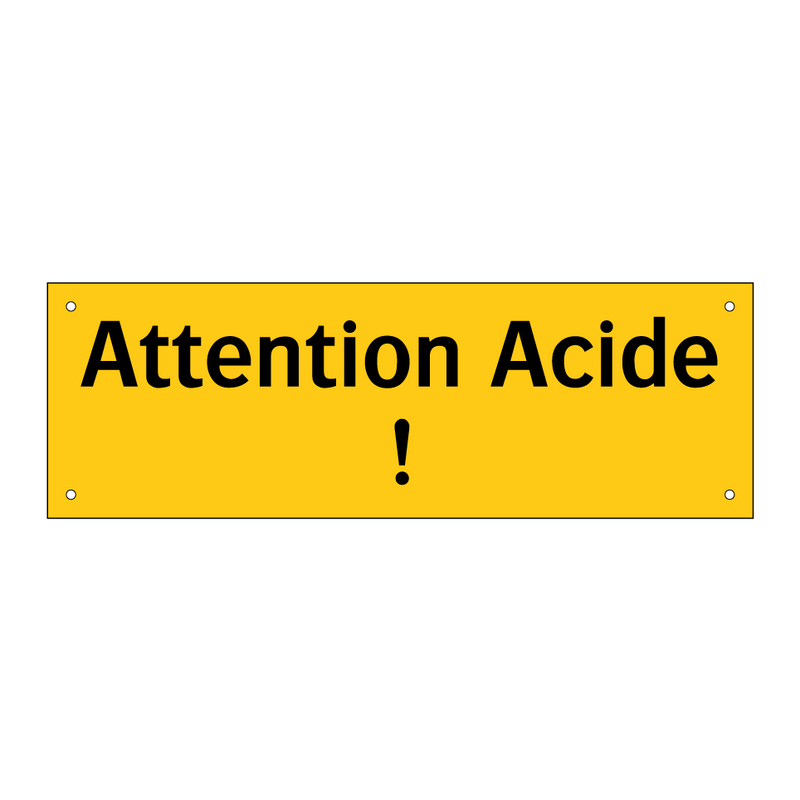 Attention Acide !