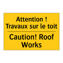 Attention ! Travaux sur le toit /.../ - Caution! Roof Works