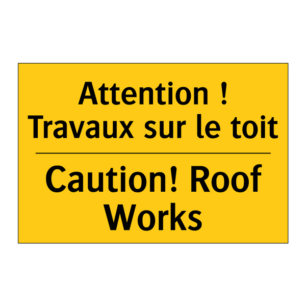 Attention ! Travaux sur le toit /.../ - Caution! Roof Works
