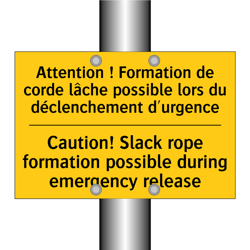 Attention ! Formation de corde  /.../ - Caution! Slack rope formation  /.../
