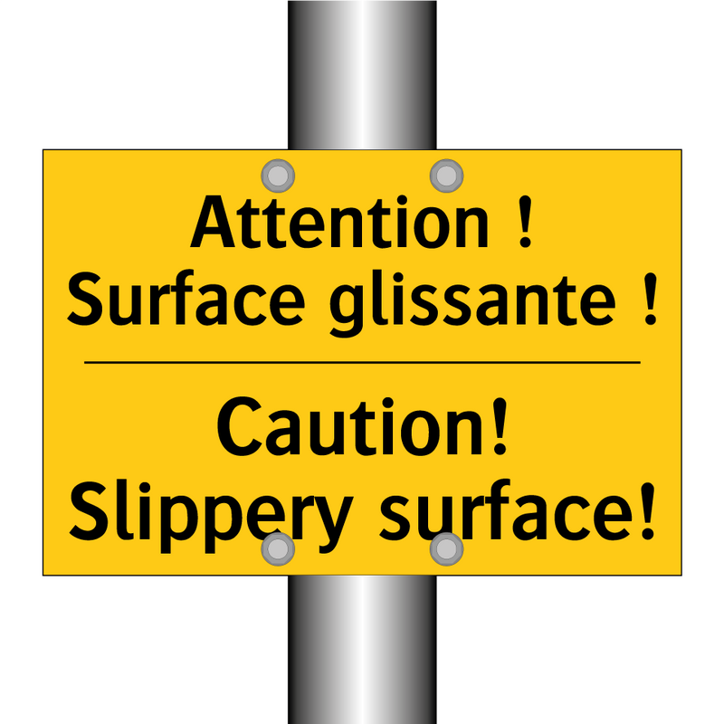 Attention ! Surface glissante  /.../ - Caution! Slippery surface!