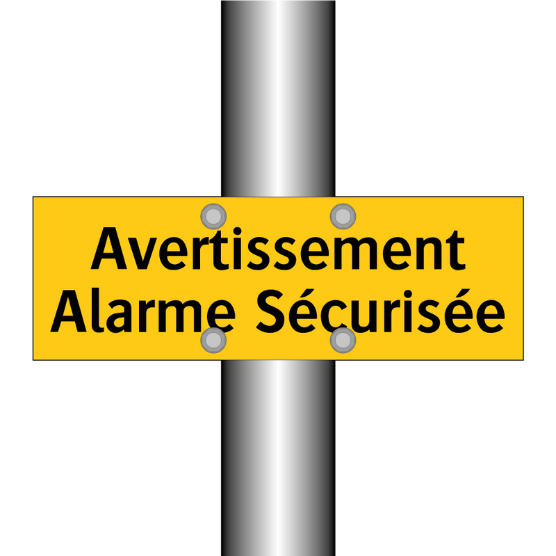 Avertissement Alarme Sécurisée