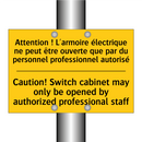 Attention ! L'armoire électrique  /.../ - Caution! Switch cabinet may only  /.../