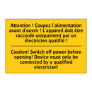 Attention ! Coupez l'alimentation  /.../ - Caution! Switch off power before  /.../