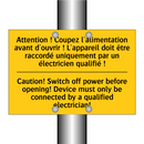 Attention ! Coupez l'alimentation  /.../ - Caution! Switch off power before  /.../