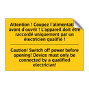 Attention ! Coupez l'alimentation  /.../ - Caution! Switch off power before  /.../