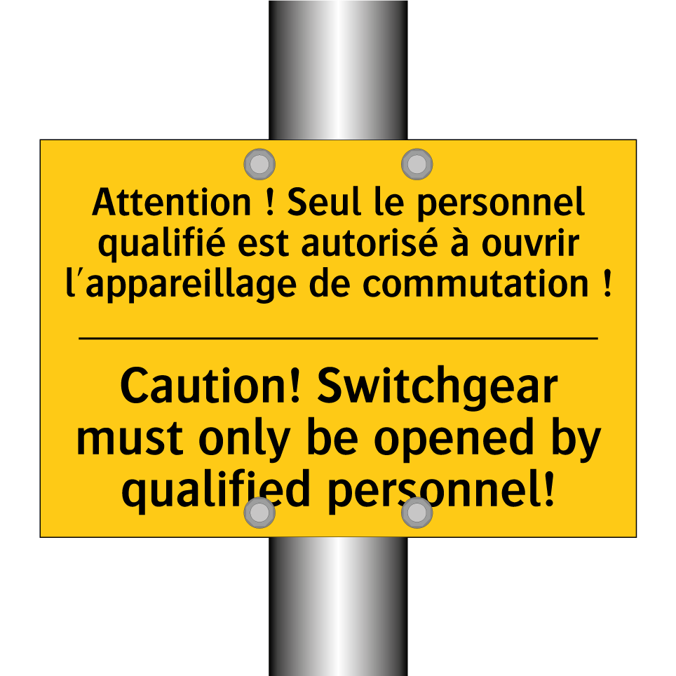 Attention ! Seul le personnel  /.../ - Caution! Switchgear must only  /.../