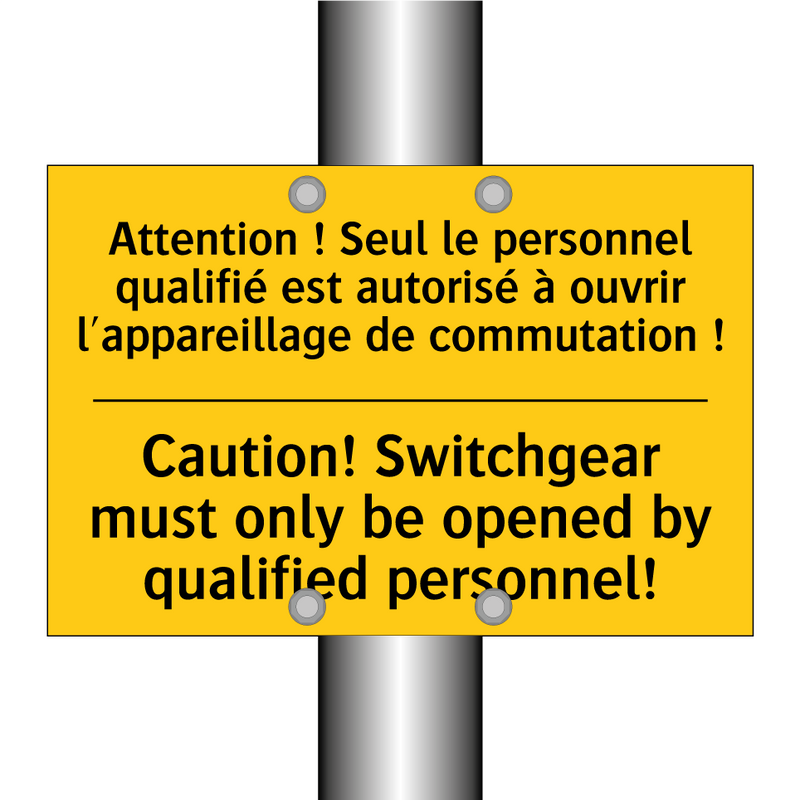 Attention ! Seul le personnel  /.../ - Caution! Switchgear must only  /.../