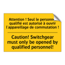 Attention ! Seul le personnel  /.../ - Caution! Switchgear must only  /.../