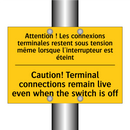 Attention ! Les connexions terminales  /.../ - Caution! Terminal connections  /.../