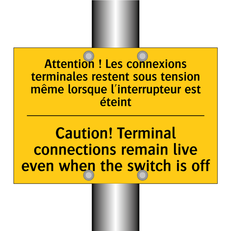 Attention ! Les connexions terminales  /.../ - Caution! Terminal connections  /.../