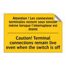 Attention ! Les connexions terminales  /.../ - Caution! Terminal connections  /.../