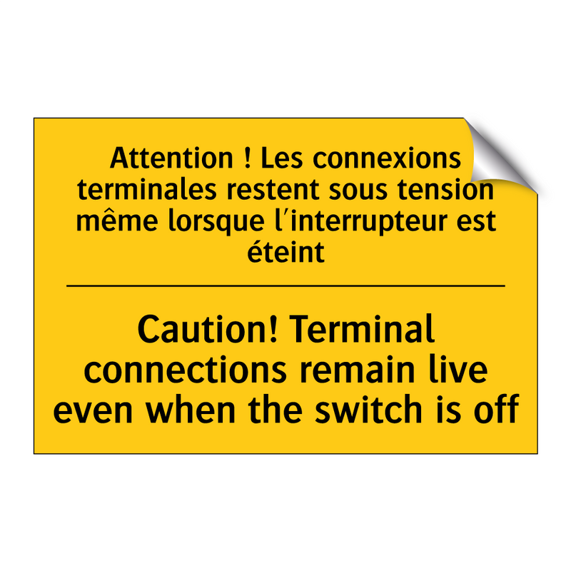 Attention ! Les connexions terminales  /.../ - Caution! Terminal connections  /.../