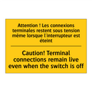 Attention ! Les connexions terminales  /.../ - Caution! Terminal connections  /.../