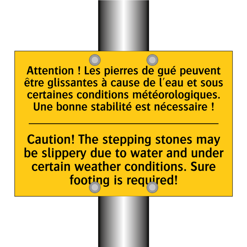 Attention ! Les pierres de gué  /.../ - Caution! The stepping stones may  /.../