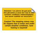 Attention ! Les pierres de gué  /.../ - Caution! The stepping stones may  /.../