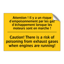 Attention ! Il y a un risque d'empoisonnement  /.../ - Caution! There is a risk of poisoning  /.../