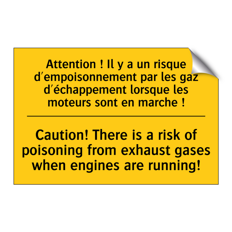 Attention ! Il y a un risque d'empoisonnement  /.../ - Caution! There is a risk of poisoning  /.../