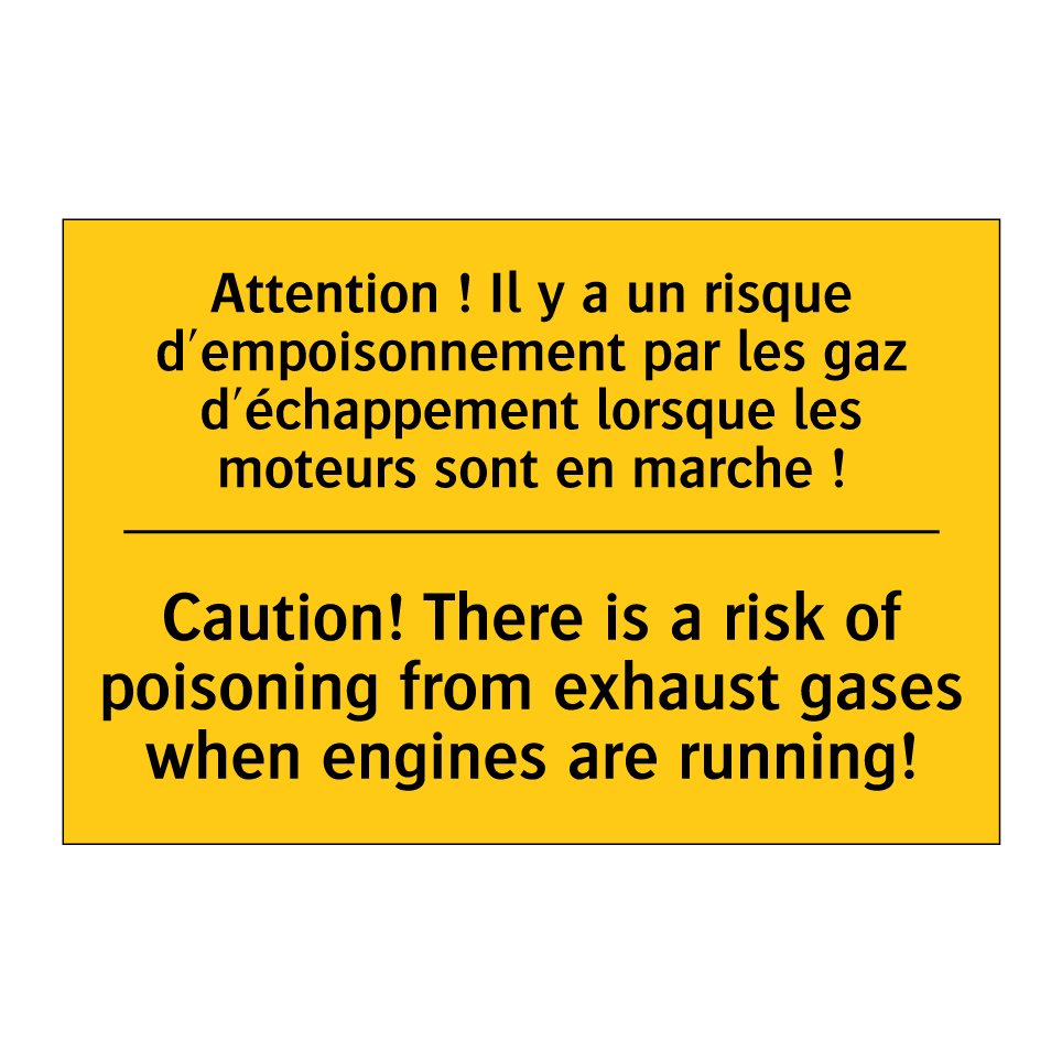 Attention ! Il y a un risque d'empoisonnement  /.../ - Caution! There is a risk of poisoning  /.../