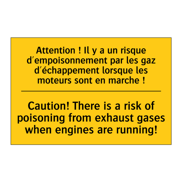 Attention ! Il y a un risque d'empoisonnement  /.../ - Caution! There is a risk of poisoning  /.../