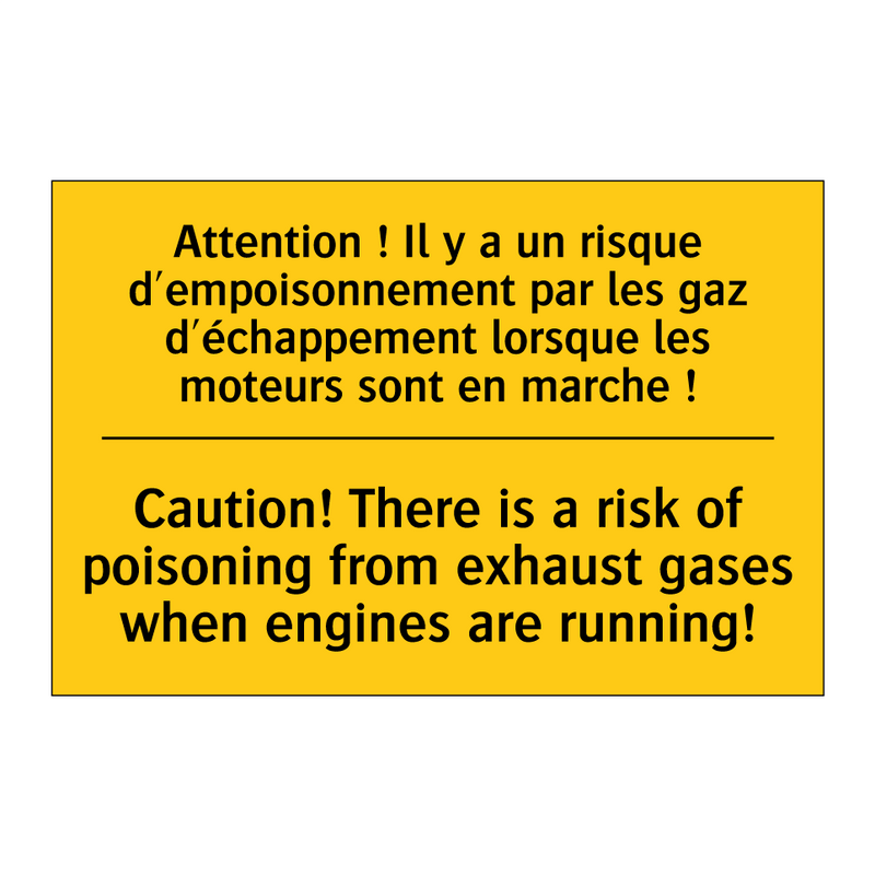Attention ! Il y a un risque d'empoisonnement  /.../ - Caution! There is a risk of poisoning  /.../
