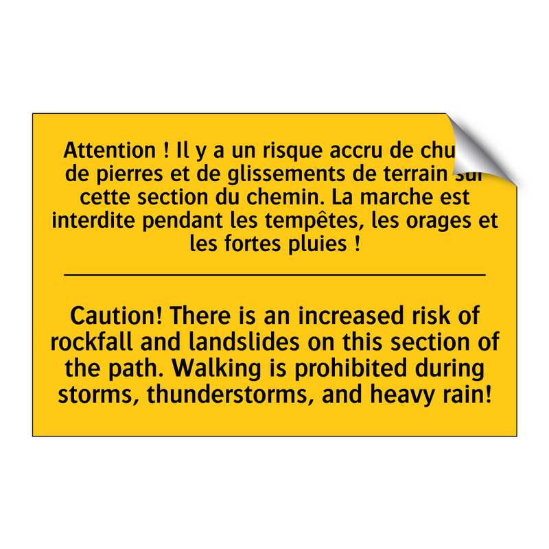 Attention ! Il y a un risque accru  /.../ - Caution! There is an increased  /.../