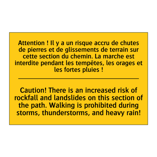 Attention ! Il y a un risque accru  /.../ - Caution! There is an increased  /.../