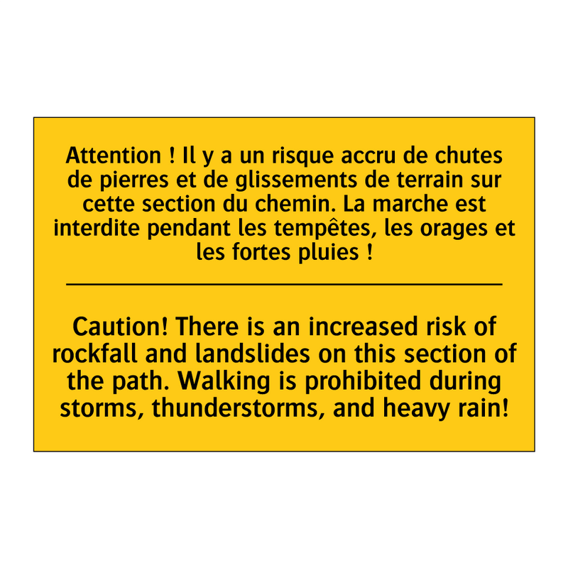 Attention ! Il y a un risque accru  /.../ - Caution! There is an increased  /.../