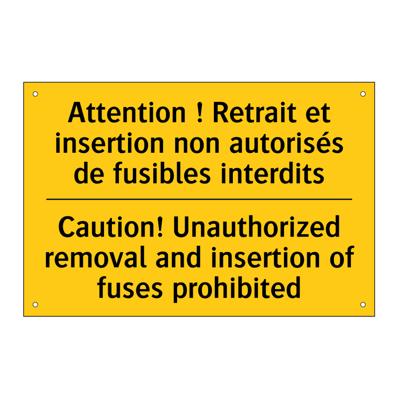 Attention ! Retrait et insertion  /.../ - Caution! Unauthorized removal  /.../