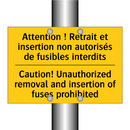 Attention ! Retrait et insertion  /.../ - Caution! Unauthorized removal  /.../
