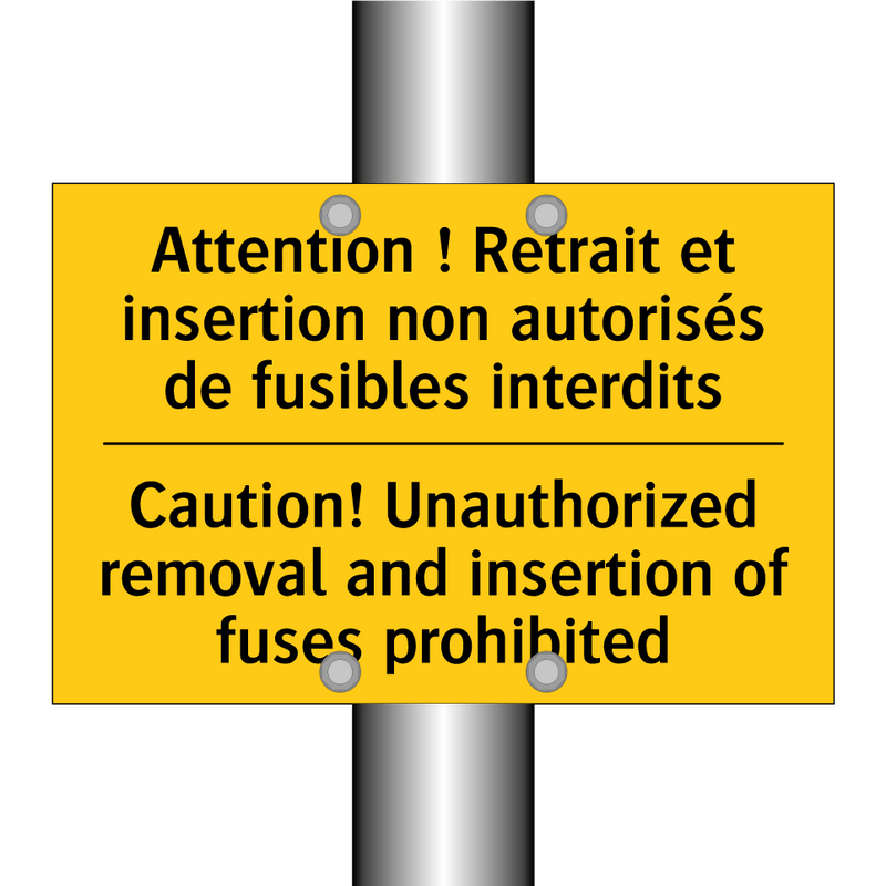 Attention ! Retrait et insertion  /.../ - Caution! Unauthorized removal  /.../