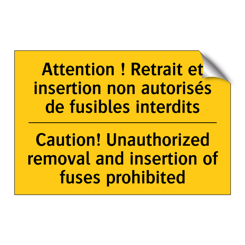 Attention ! Retrait et insertion  /.../ - Caution! Unauthorized removal  /.../