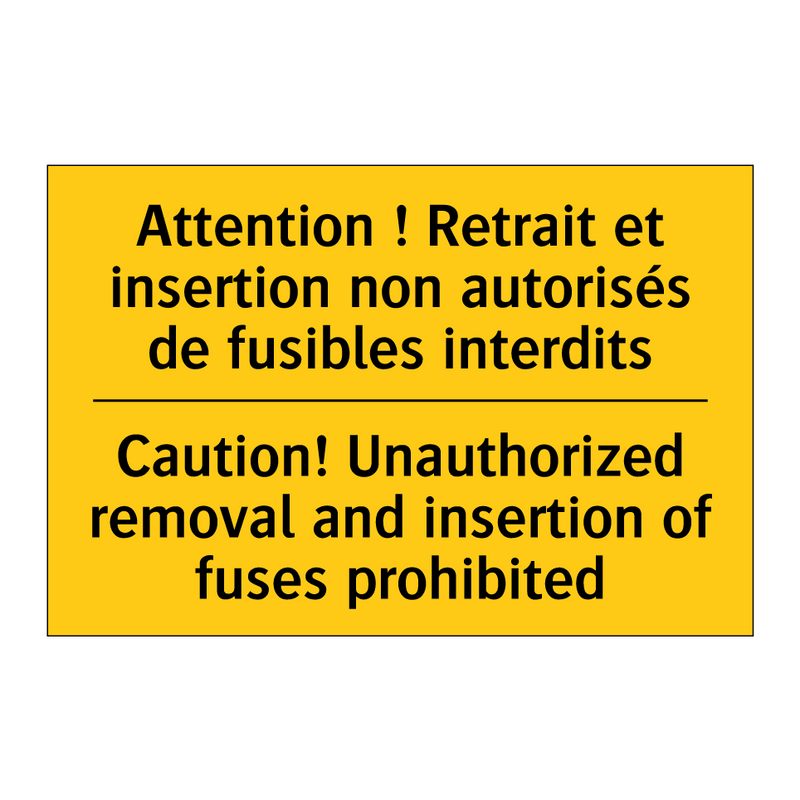 Attention ! Retrait et insertion  /.../ - Caution! Unauthorized removal  /.../