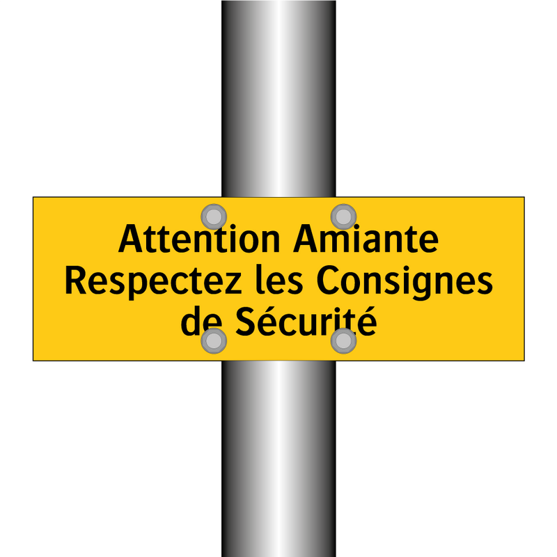 Attention Amiante Respectez les Consignes de Sécurité