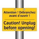 Attention ! Débranchez avant d'ouvrir  /.../ - Caution! Unplug before opening! /.../